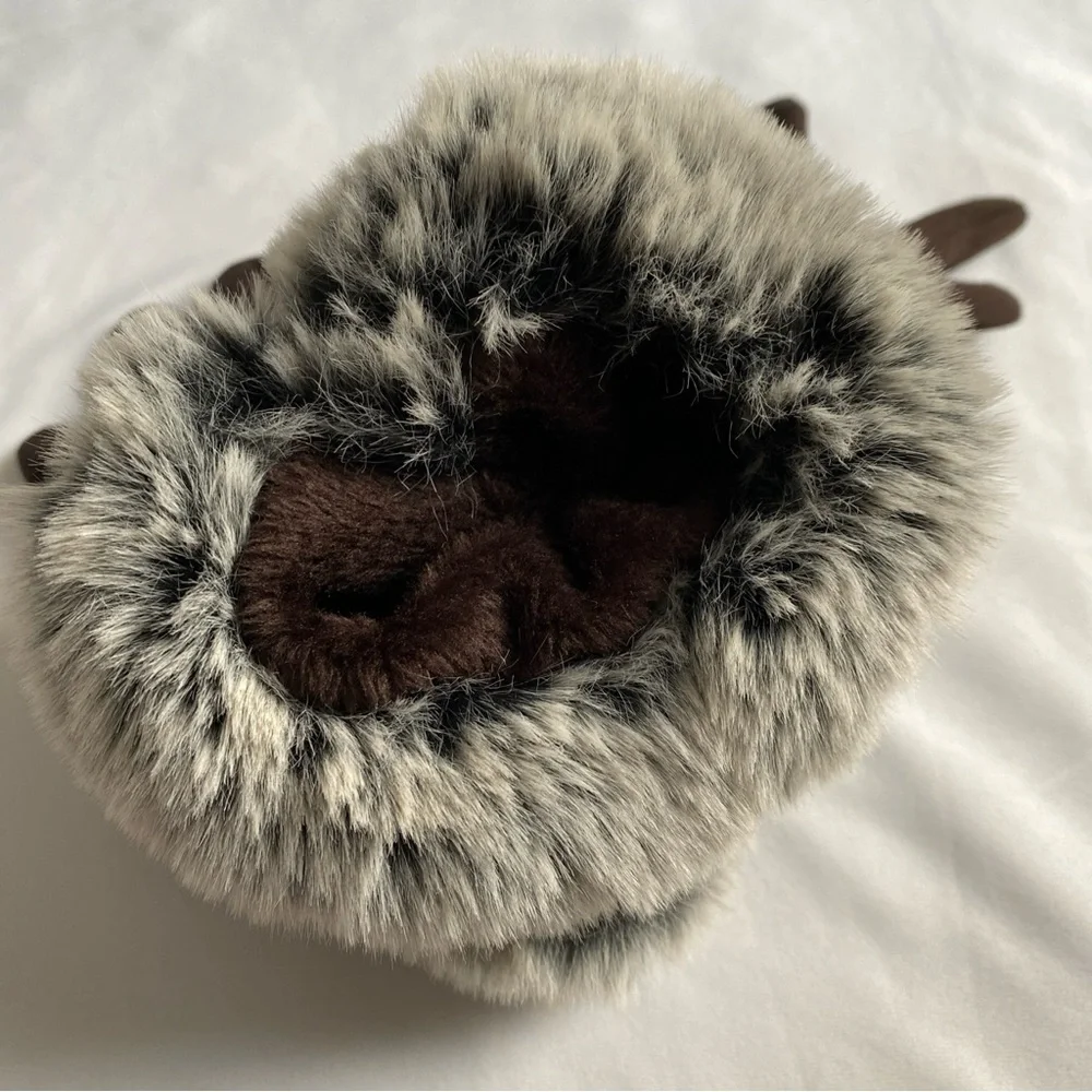 Women’s Touchscreen Thermal Gloves With Faux Fur Brown